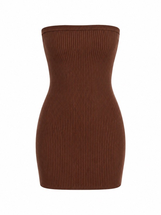 Babaton Dresses & Skirts - Babaton Cocoa Ribbed Pencil Dress